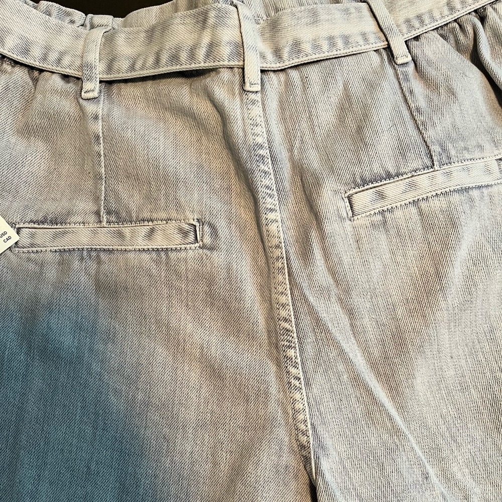 NWT Anthropologie Pilcro Ultra High Rise Paperbag Denim Shorts. Size 28 - Picture 9 of 10